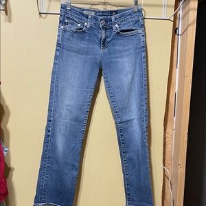 AG Adriano Goldschmied Blue Boot Cut Jeans
